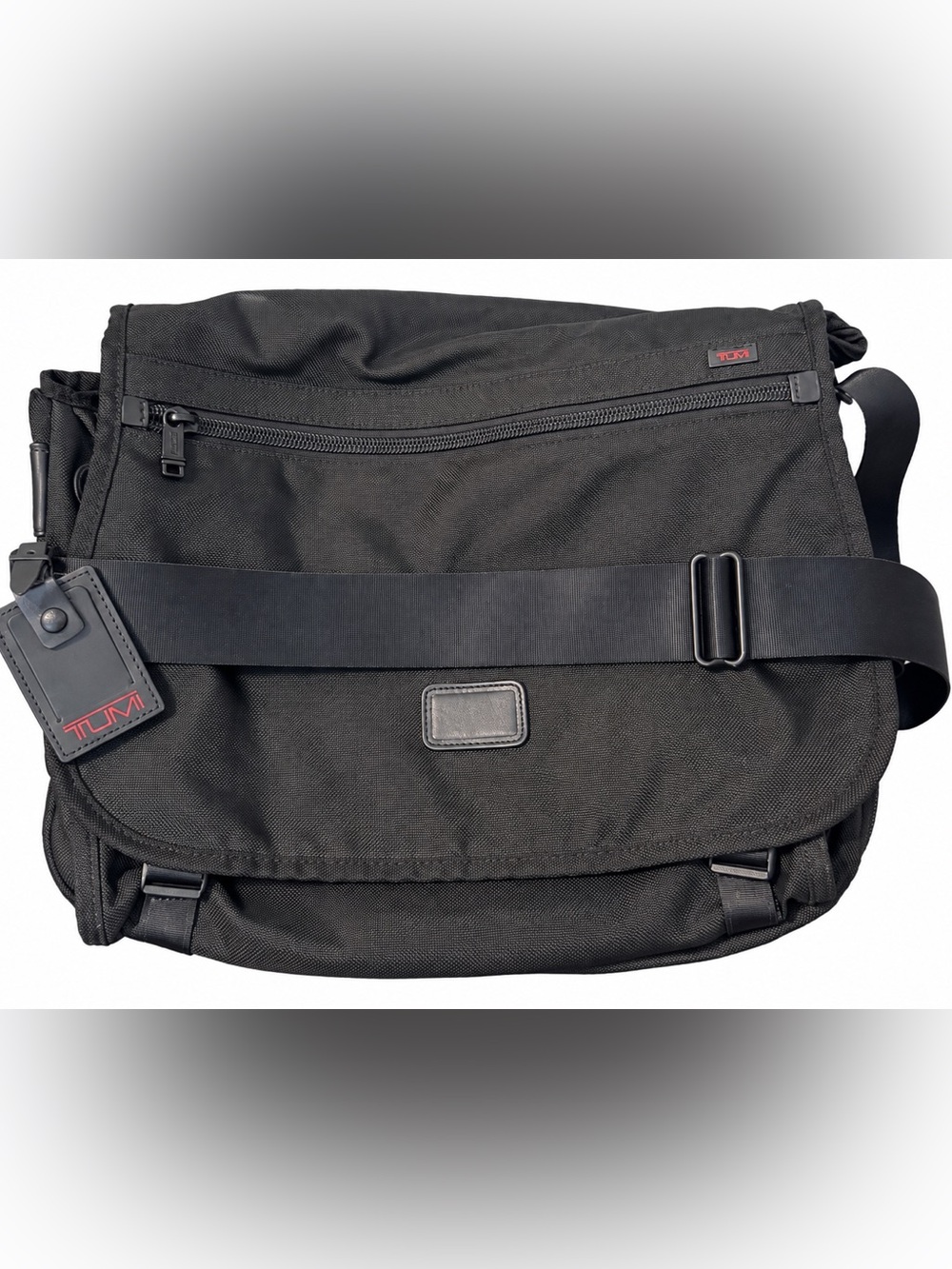 TUMI Alpha 26141DH Black Ballistic Nylon Expandable Laptop Briefcase